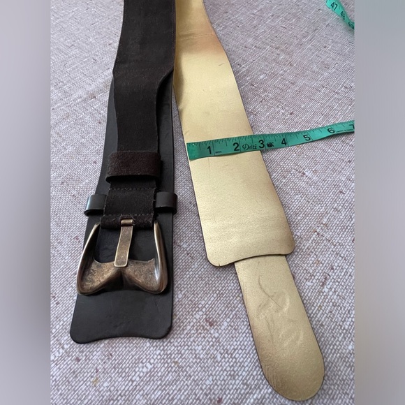 D&G Brown Leather/Suede Women’s Belt. 36in/90sm